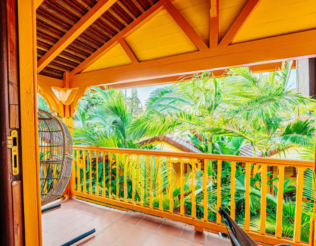 Hotel pied dans l'eau martinique BAMBOU  - terrasse harmonie
